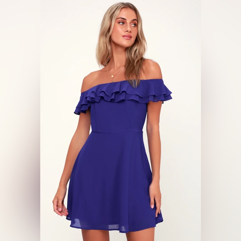 Donating end of July! Lulu’s Royal Blue Win Your Heart Dress